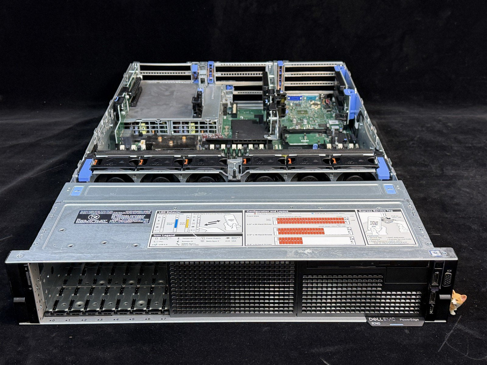 DELL POWEREDGE R740 8SFF 2x 18 CORE GOLD 6240 2.6GHz 128GB RAM 6x 2TB SSD H730P