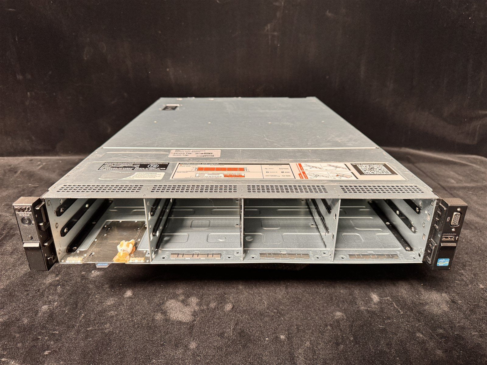 DELL POWEREDGE R720xd 12LFF 2x 10 CORE E5-2670v2 2.5GHz 128GB 8x 2TB SSD 9207-8i