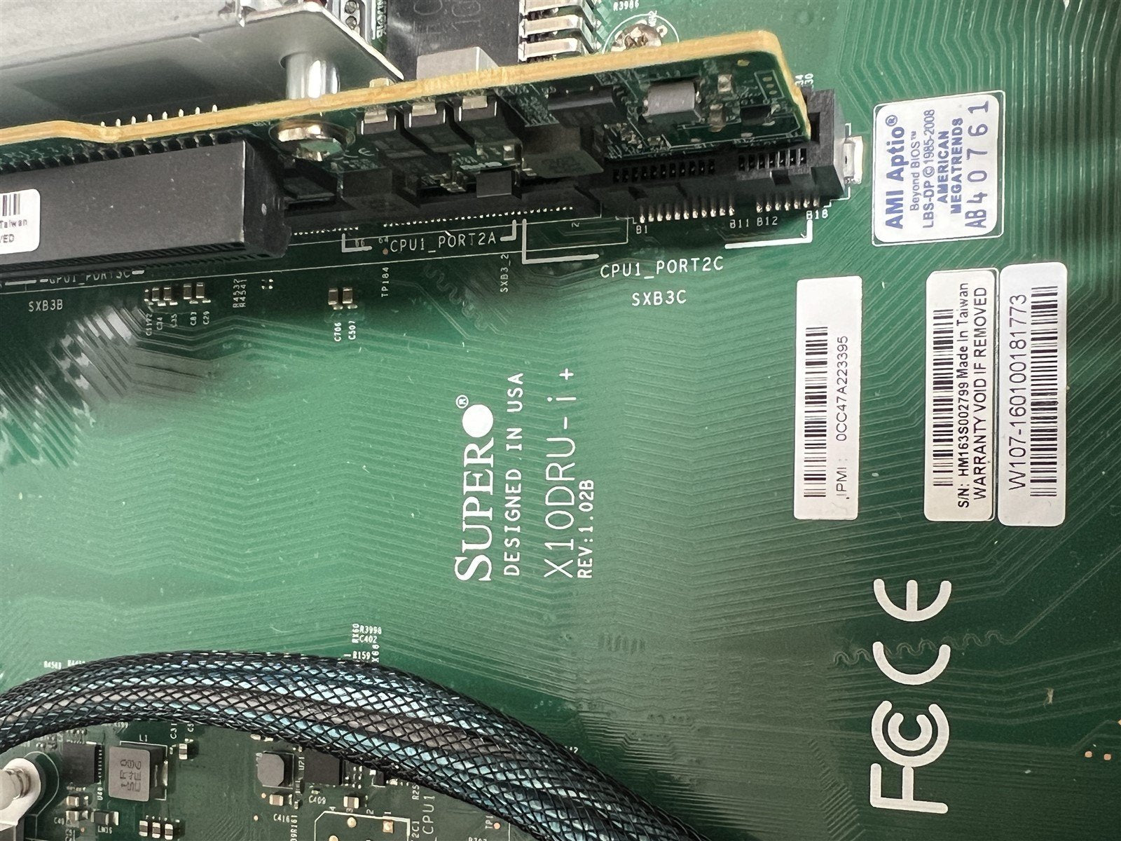 Supermicro 1U 819U X10DRU-i+ 2x Xeon E5-2620V4 2.1GHz 16C SAS3 S3008L No RAM