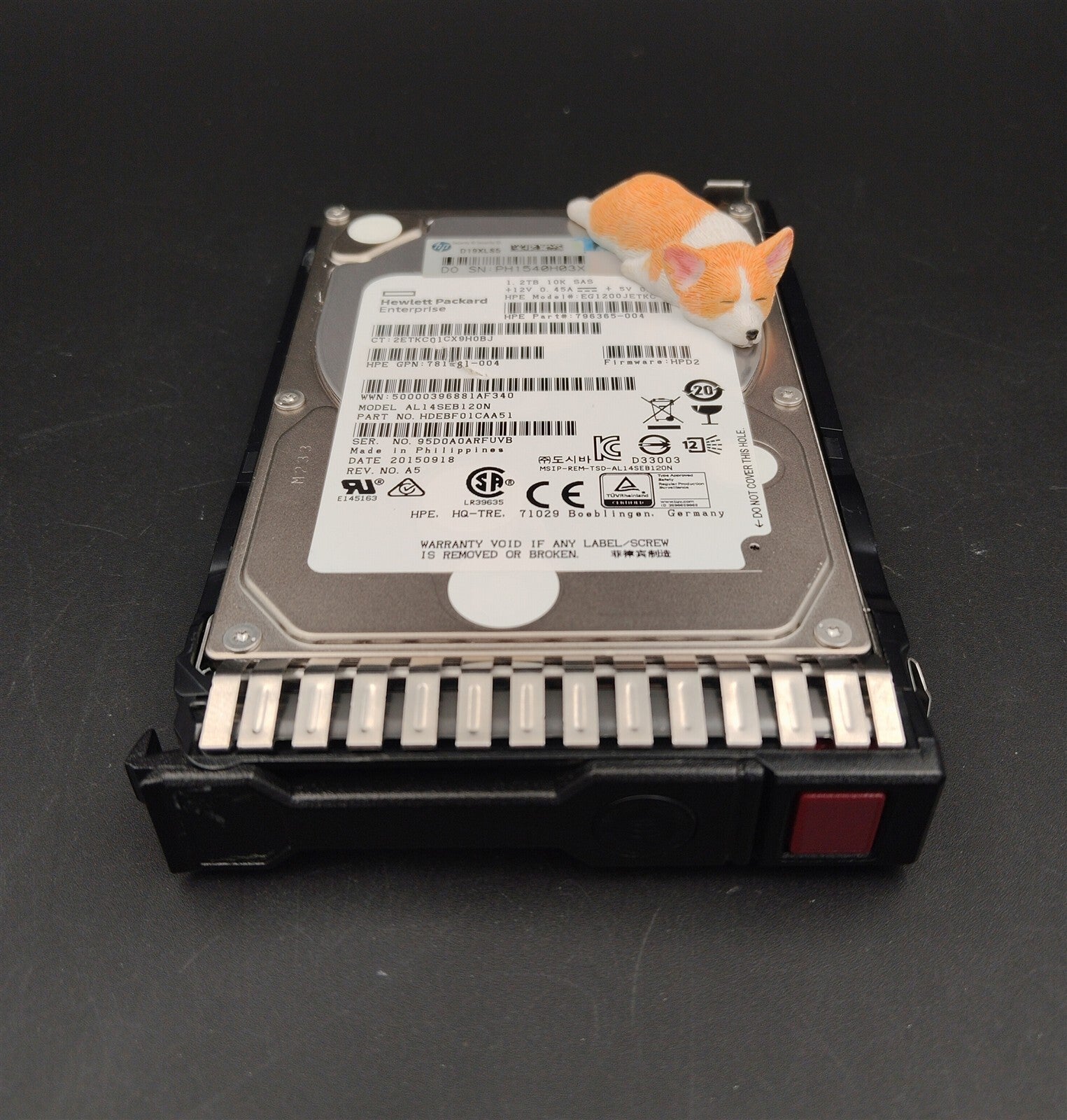 781581-004 796365-004 HPE 1.2TB 10K 12G SAS 2.5" SFF HARD DRIVE EG1200JETKC