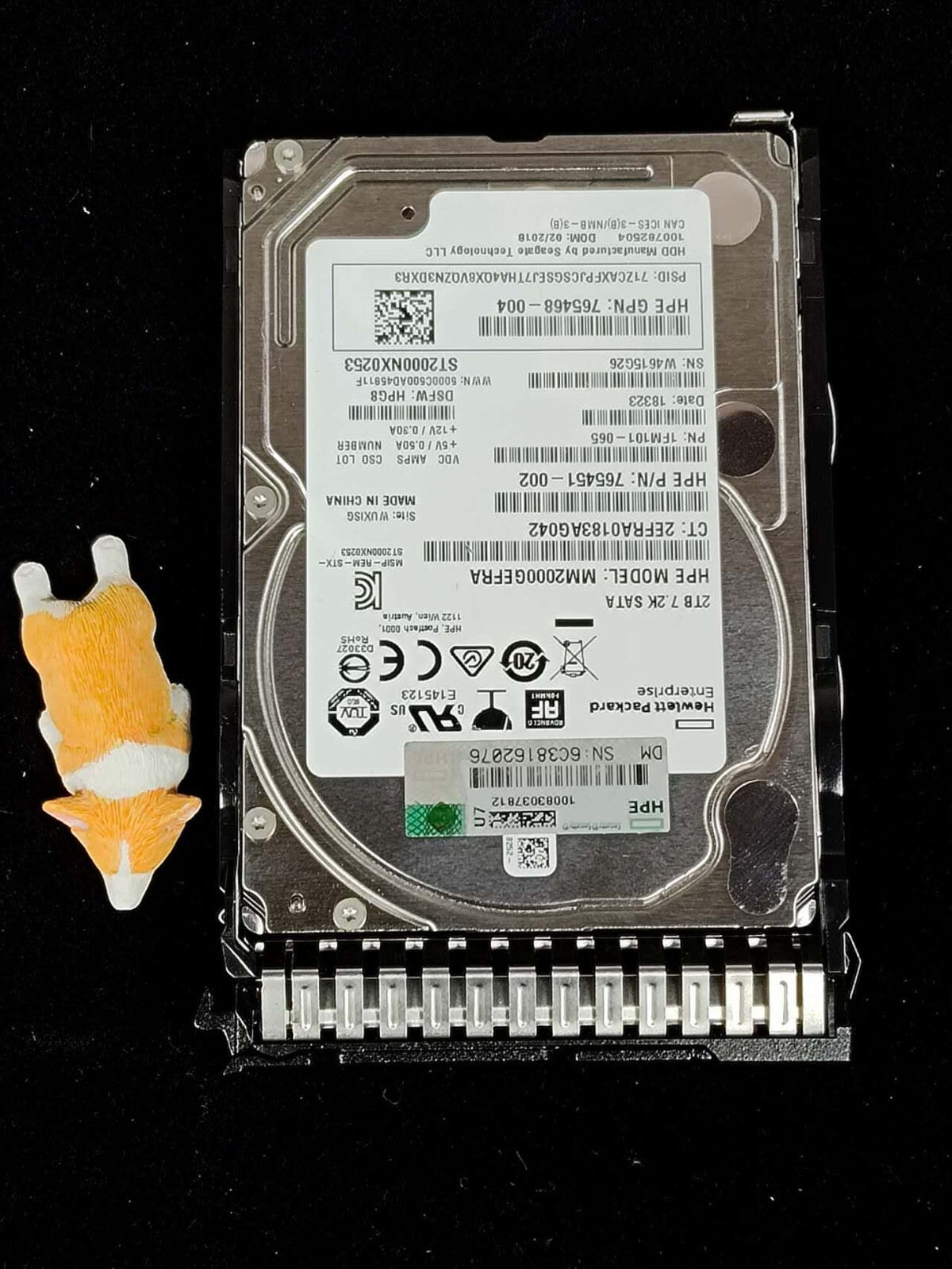 765451-002 HPE 2TB 7.2K 6G SATA 2.5" ENTERPRISE HDD MM2000GEFRA 765468-004