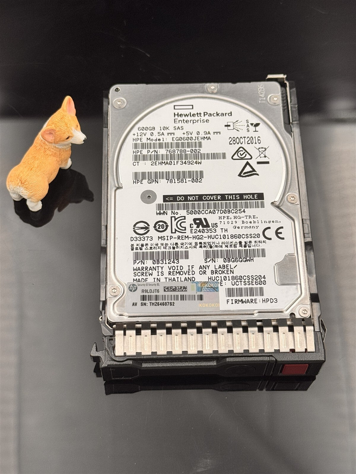 766788-002 HPE 600GB 12G SAS HARD DRIVE 2.5" 10K ENT 781581-002 HUC101860CSS20