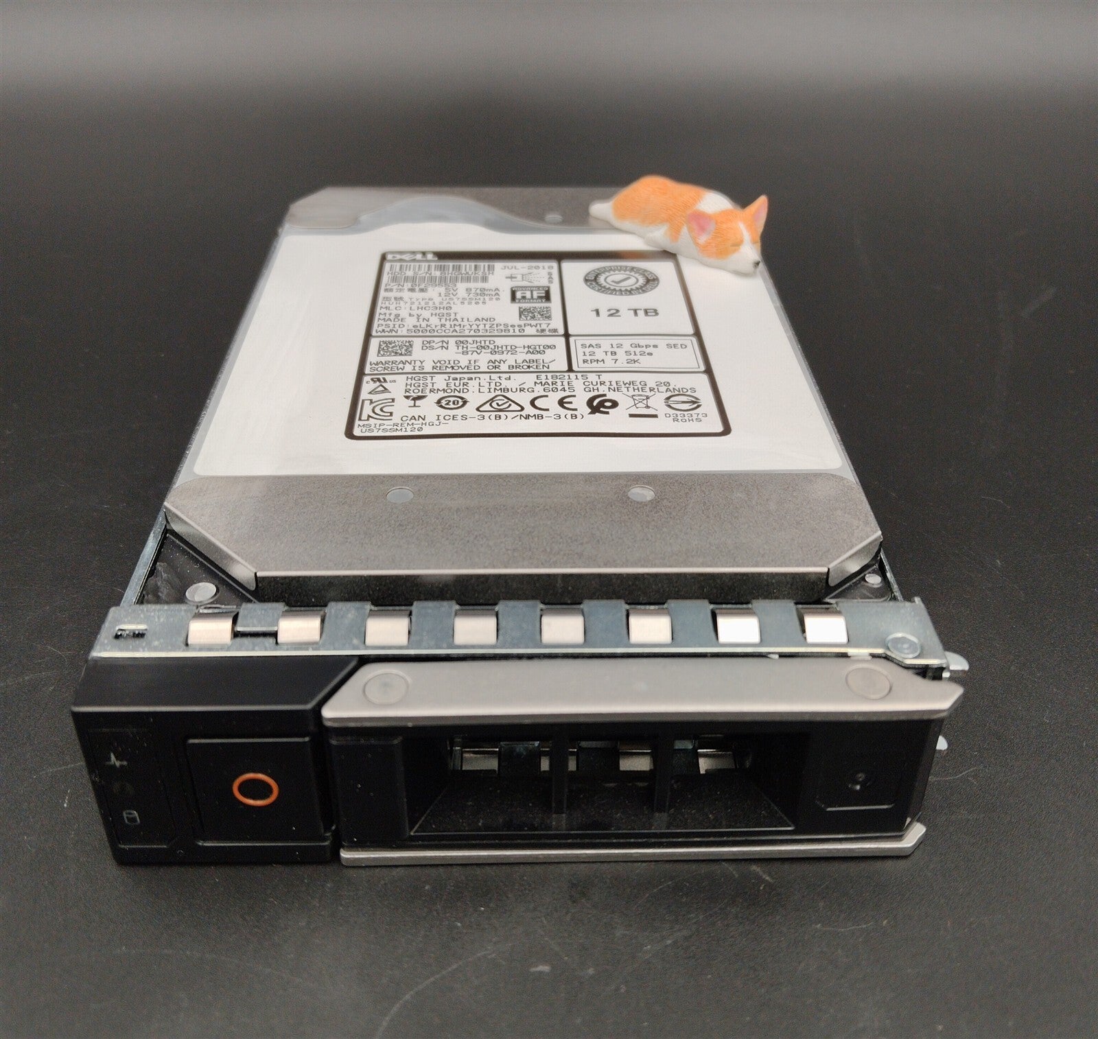 0JHTD 00JHTD HUH721212AL5205 DELL 12TB 7.2K 12G SED 512E SAS 3.5" ENTERPRISE HDD