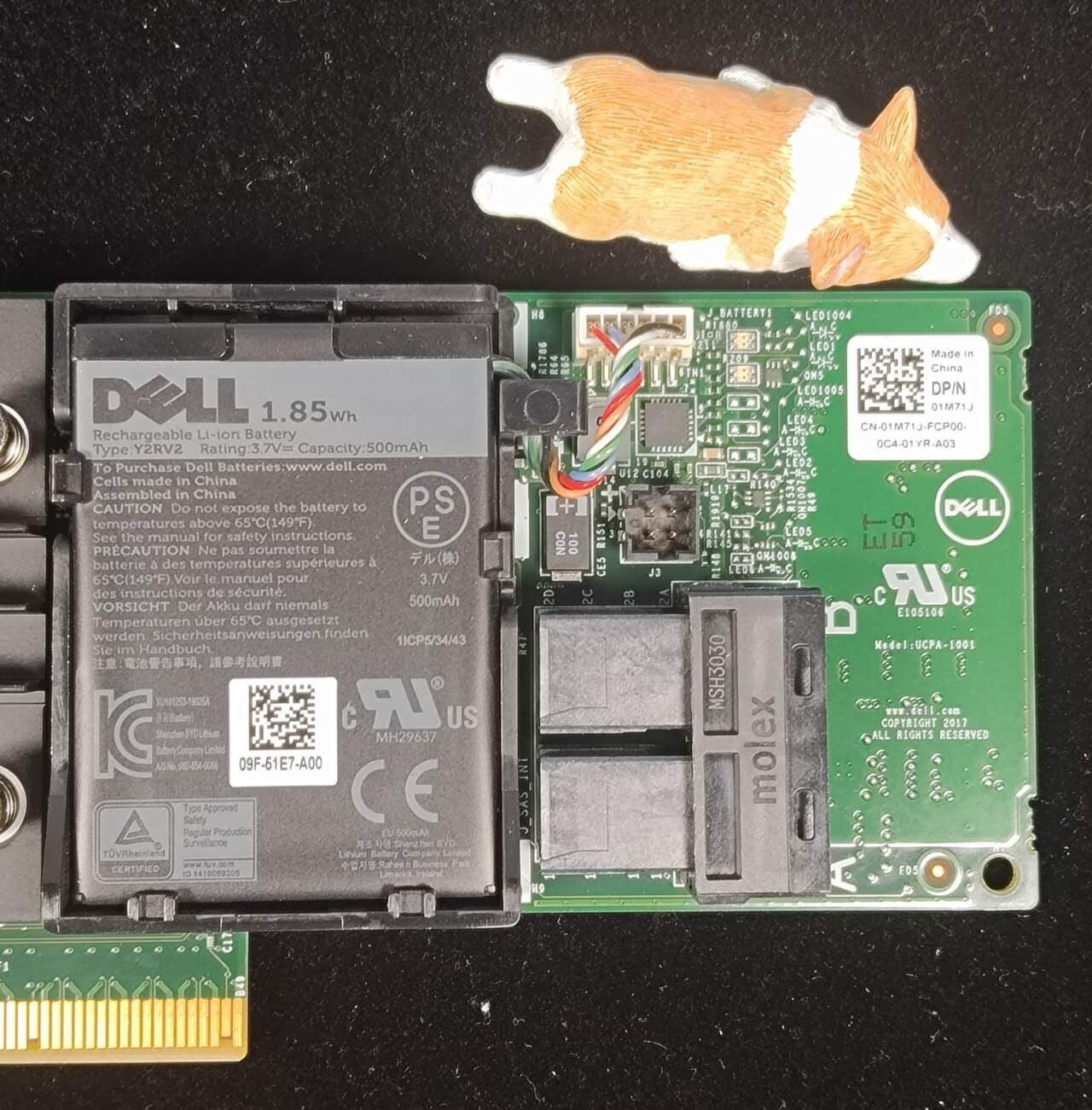 1M71J DELL PERC H740P 8-PORT 12GB/s SAS/SATA PCLE RAID CONTROLLER LOW PROFILE