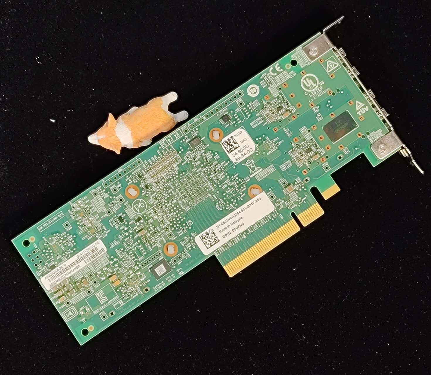 807N9 DELL QLOGIC QL41112HLCU-DE 10GB SFP+ DUAL PORT 0807N9 LOW PROFILE