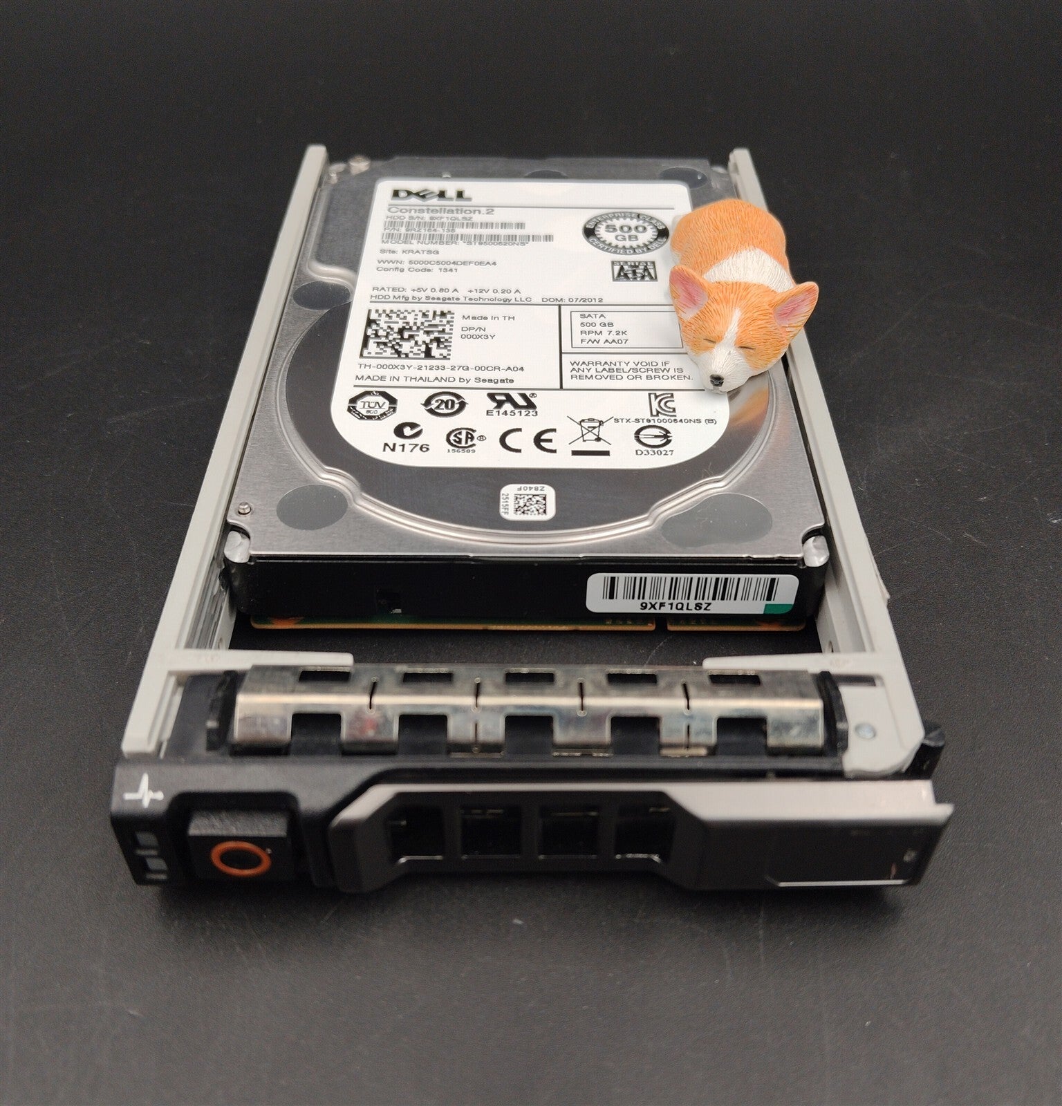 00X3Y 000X3Y ST9500620NS DELL 500GB 7.2K 6G SATA 2.5" SFF ENTERPRISE HARD DRIVE