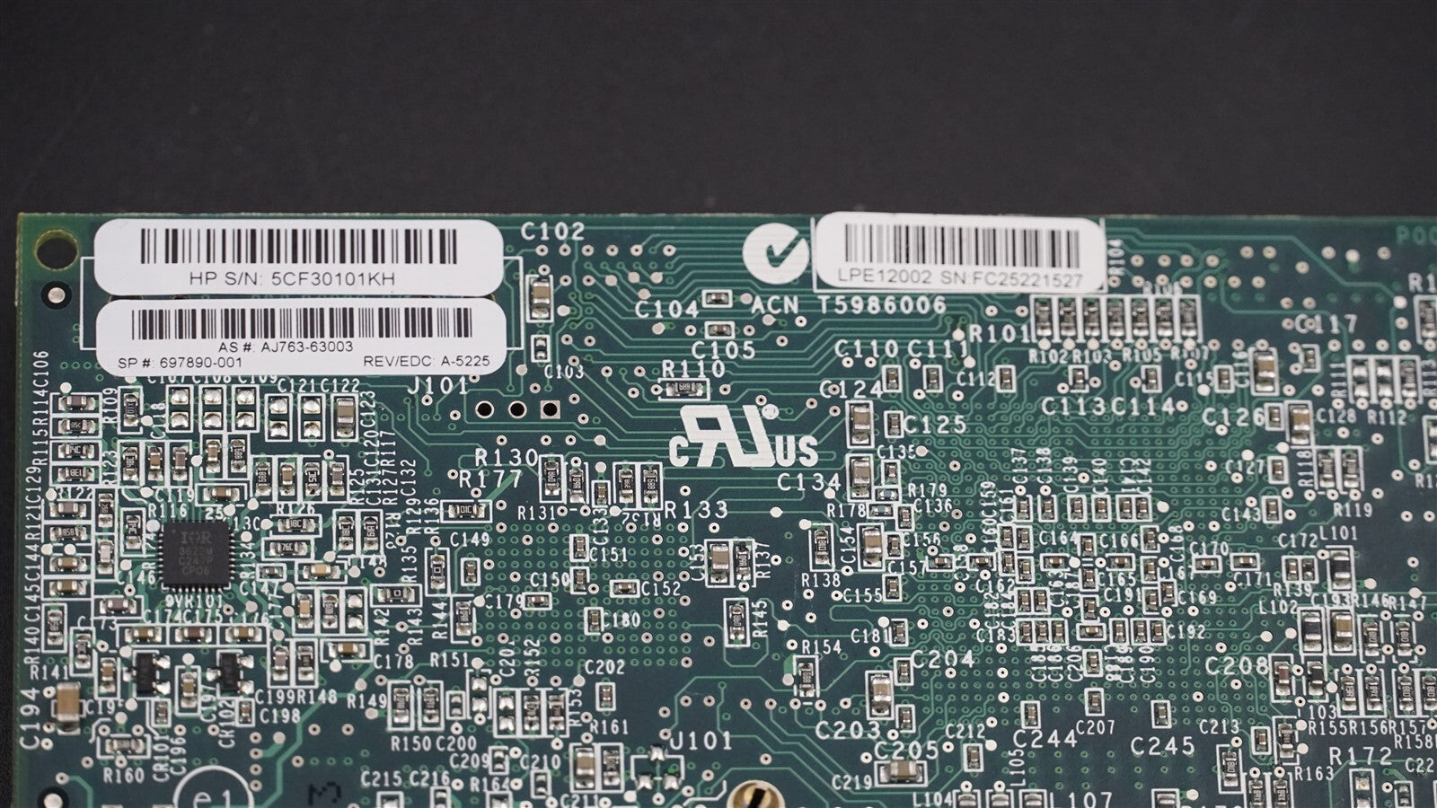 HP EMULEX 697890-001 LPE12002 2-PORT 8GB CHANNEL PCIE HBA AJ763 HIGH PROFILE