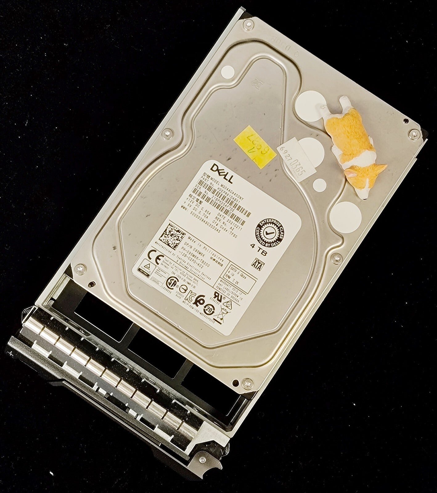95M6K DELL TOSHIBA 4TB 7.2K 6G SATA 3.5" LFF HDD MG04ACA400NY 095M6K W/F238F
