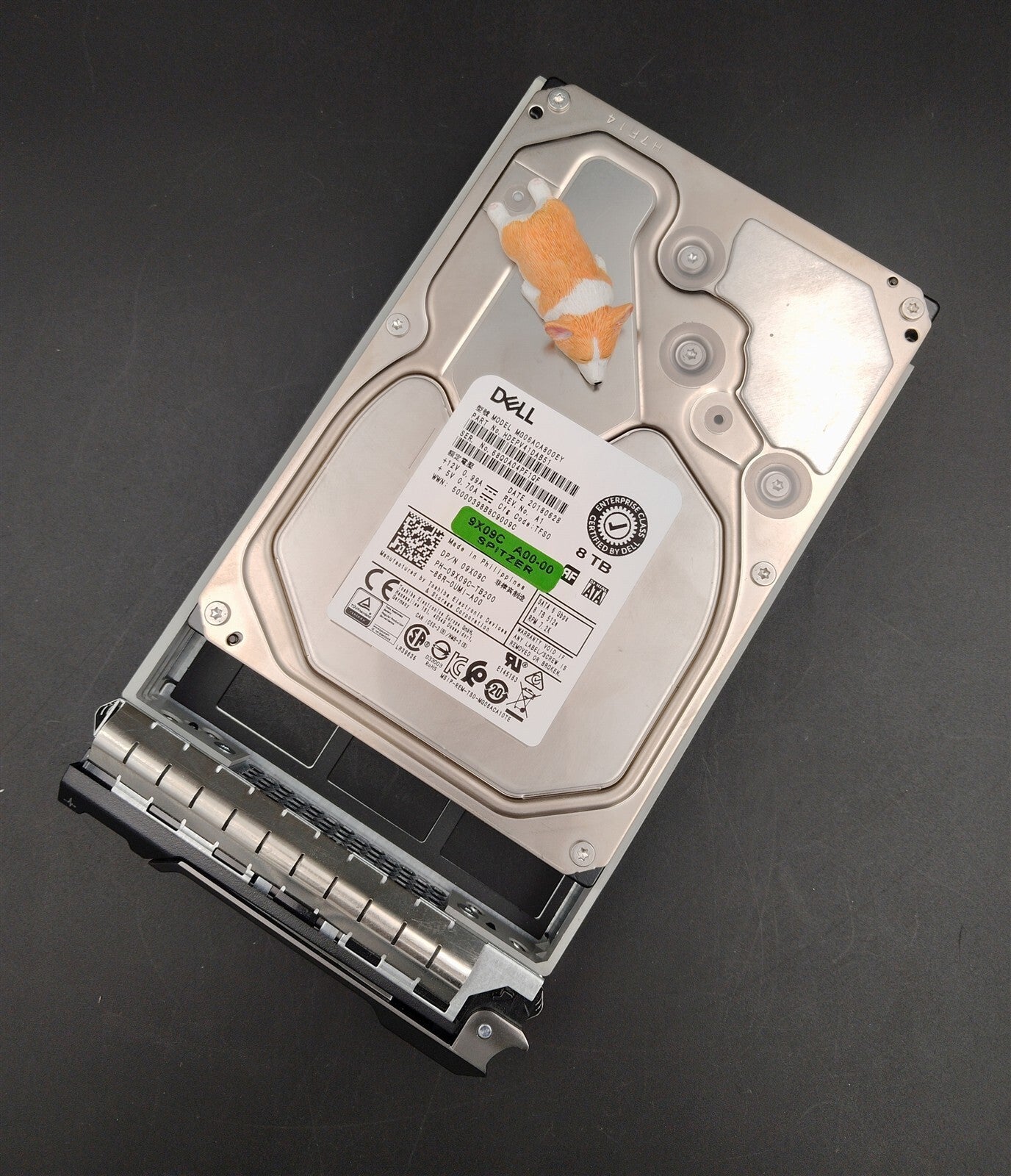 9X09C 09X09C MG06ACA800EY DELL 8TB 7.2K 6G 512E SATA 3.5" ENTERPRISE HDD W/F238F