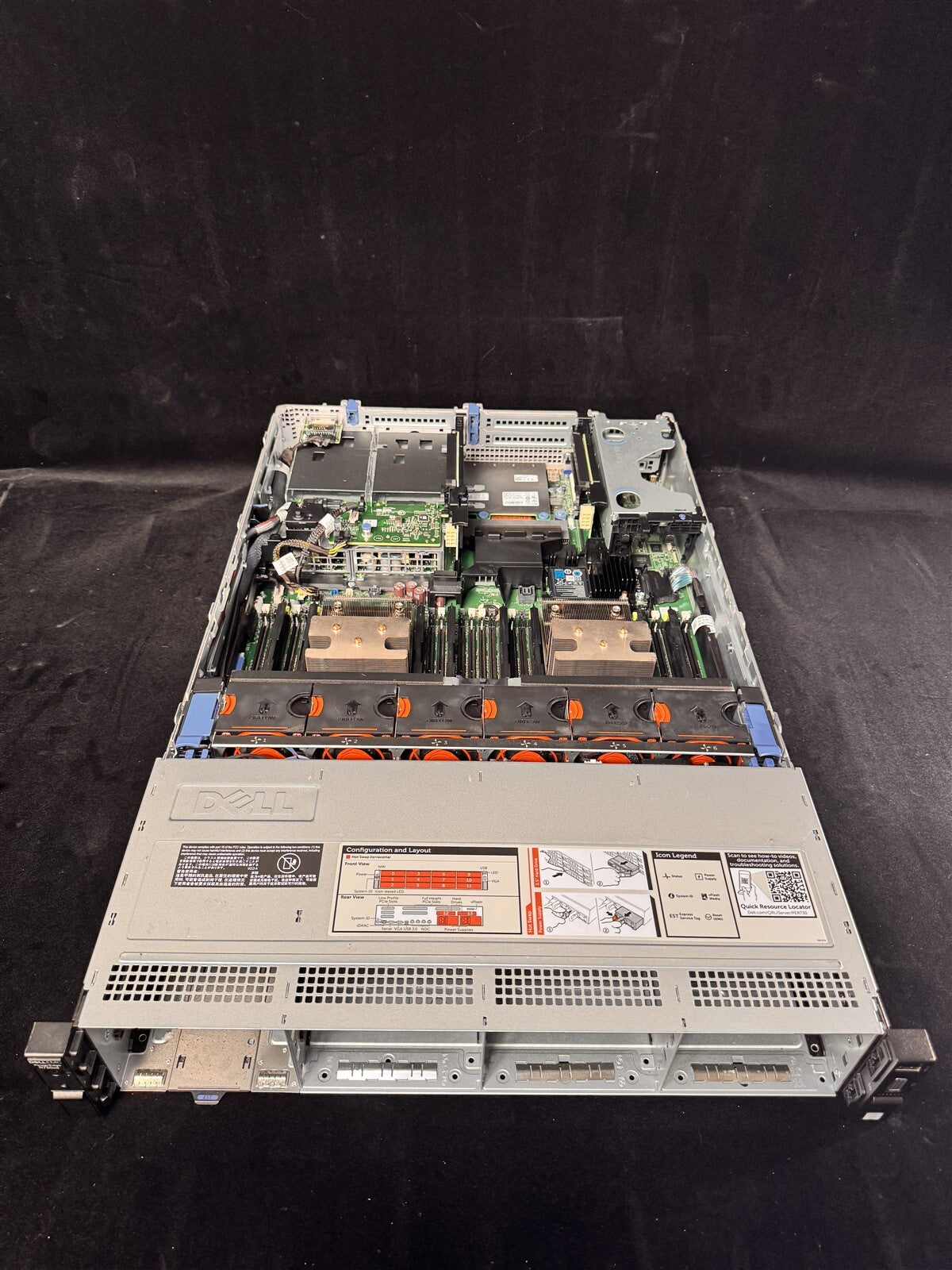 DELL POWEREDGE R730xd 12LFF 2x 10 CORE E5-2687WV3 3.1GHz 128GB RAM H730 NO HDD