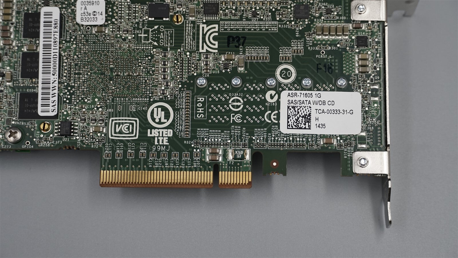ASR-71605 ADAPTEC 16-PORT 6GB SAS/SATA PCIE RAID CONTROLLER BATTERY LOW PROGILE