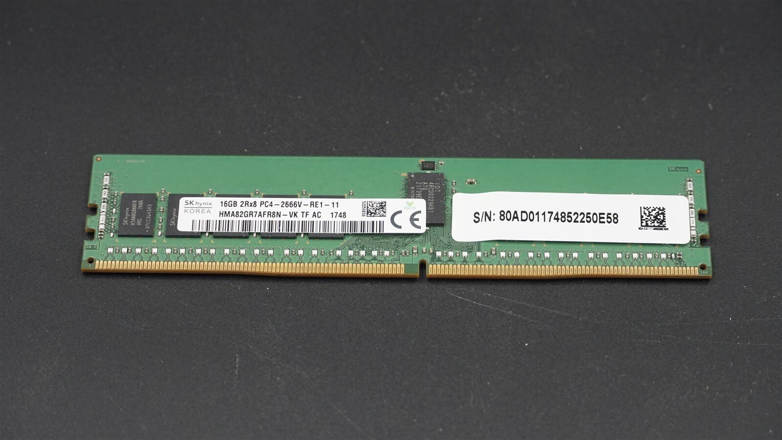HMA82GR7AFR8N-VK HYNIX 16GB 2Rx8 PC4-2666V DDR4 21300 RDIMM ECC SERVER MEMORY