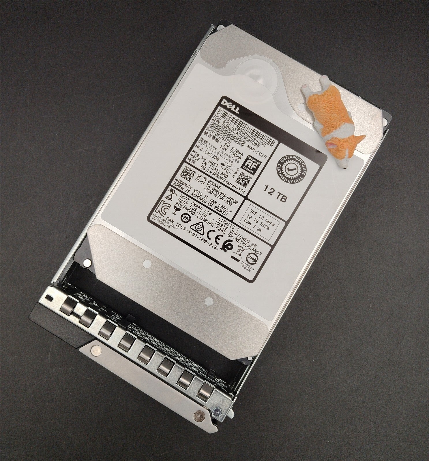 9HXK6 09HXK6 HUH721212AL5200 DELL 12TB 7.2K 12G 512E SAS 3.5" ENT HDD R740