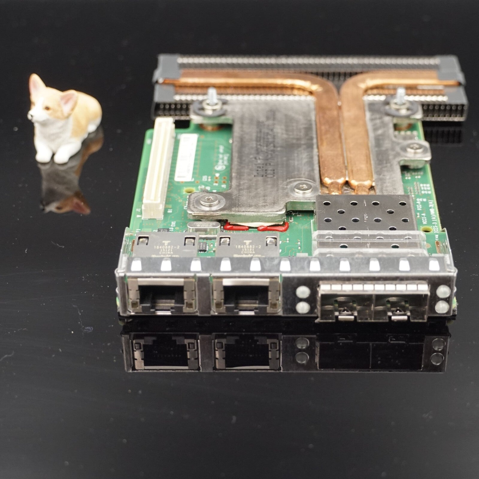 C63DV DELL QUAD PORT DAUGHER CARD INTEL X520 I350 2x 10GB SFP+ 2x 1GB RJ45 R630