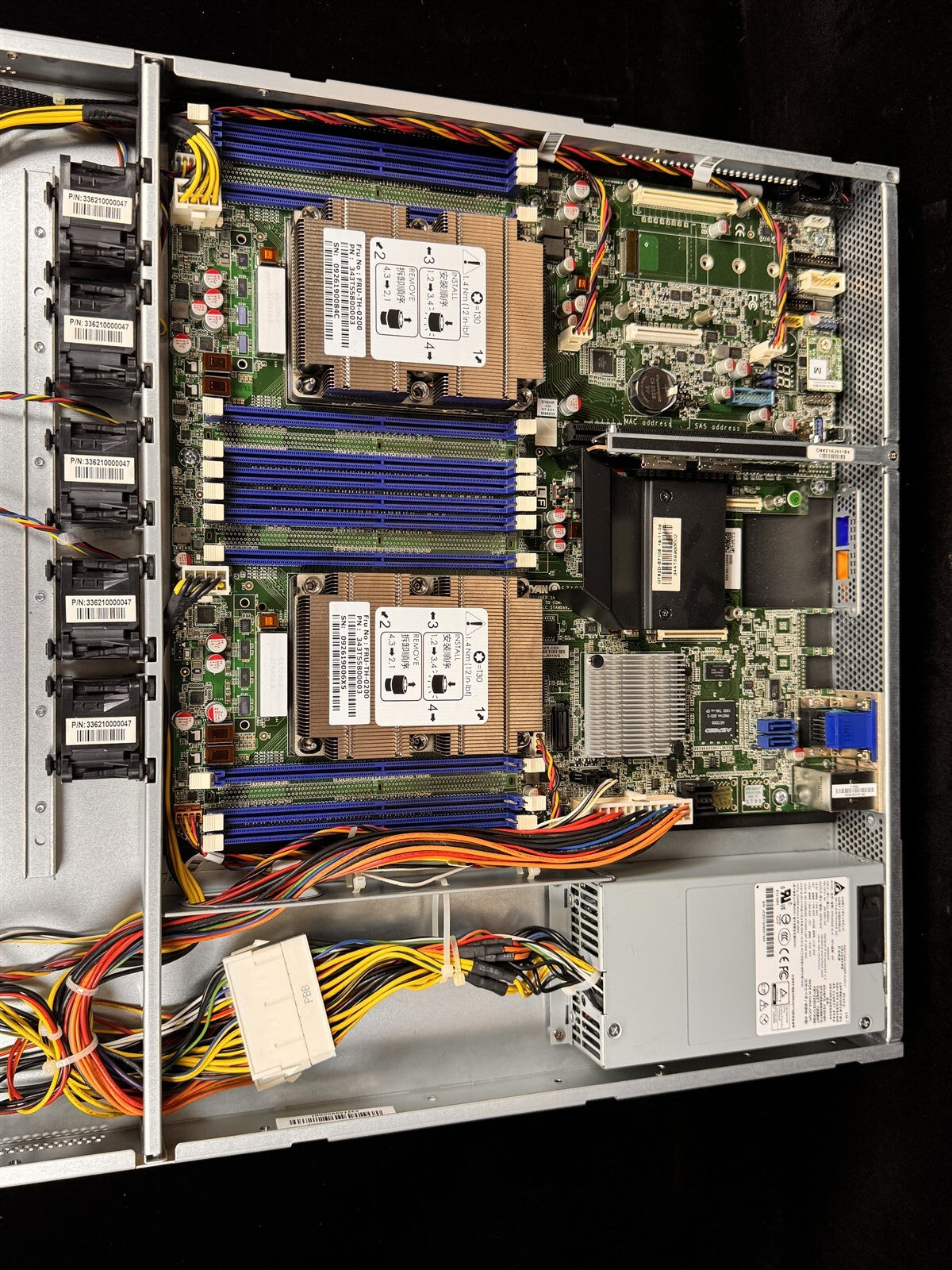 TYAN GT62D-B7106 1U SERVER 2x SILVER 8 CORE 4110 2.1GHz 32GB NO BACKPLANE