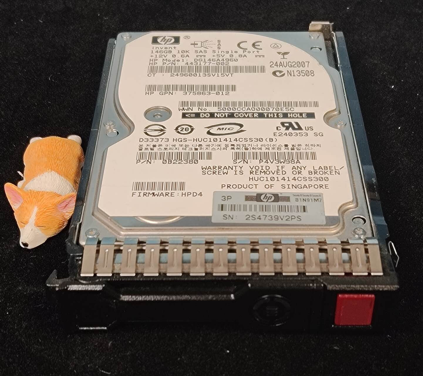 432320-001 443177-002 HPE 146GB 10K 2.5" SAS HARD DRIVE 431958-B21 DG146A4960