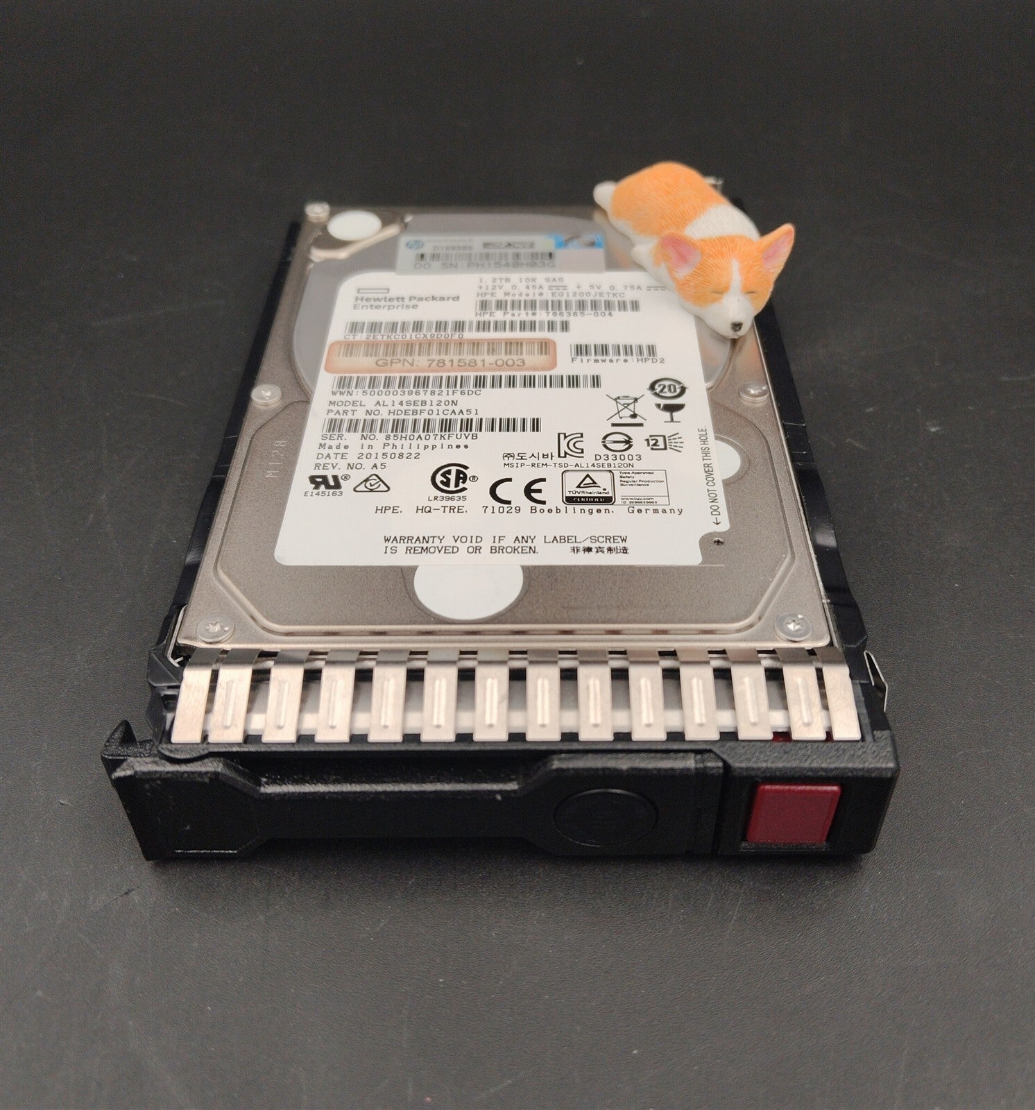 781581-003 796365-005 HPE 1.2TB 10K 12G SAS 2.5" SFF HARD DRIVE EG1200JETKC