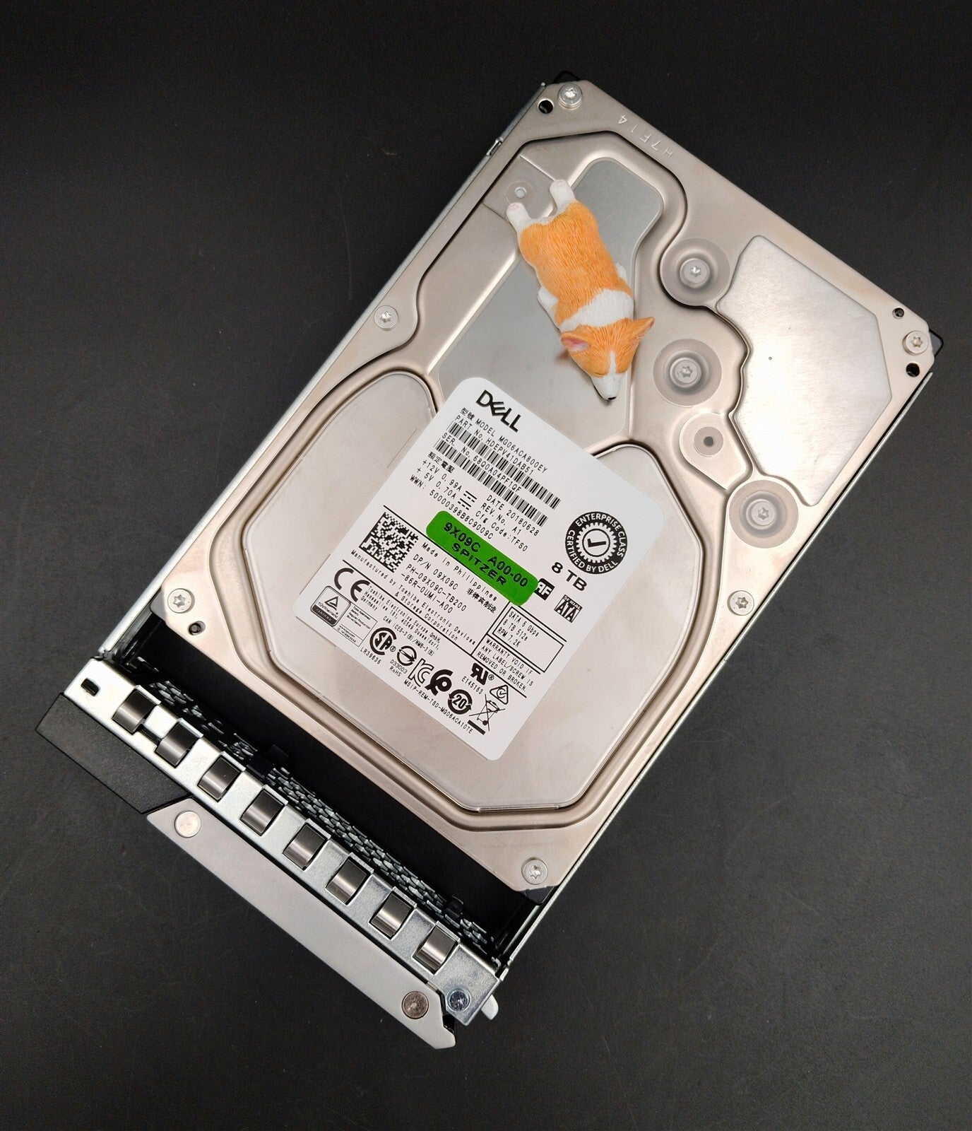 9X09C 09X09C MG06ACA800EY DELL 8TB 7.2K 6G 512E SATA 3.5" ENTERPRISE HDD W/X7K8W