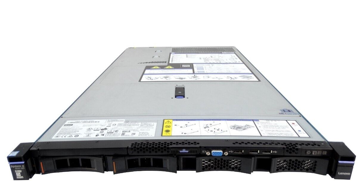 LENOVO X3550 M5 4LFF SERVER 2x 12 CORE E5-2650V4 2.2GHz 128GB RAM M5210 NO HDD
