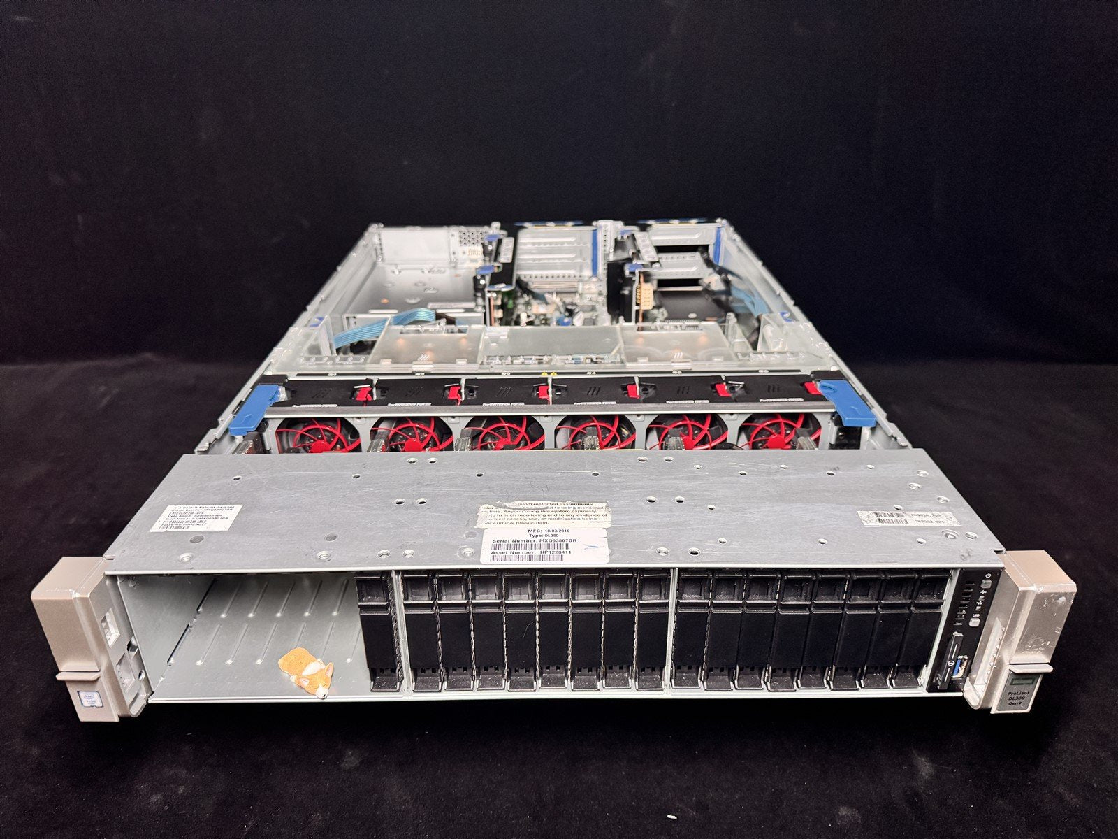 HP ProLiant DL380 Gen9 G9 24SFF 2x 18 CORE E5-2695v4 2.1GHz 32GB RAM 6x TRAYS
