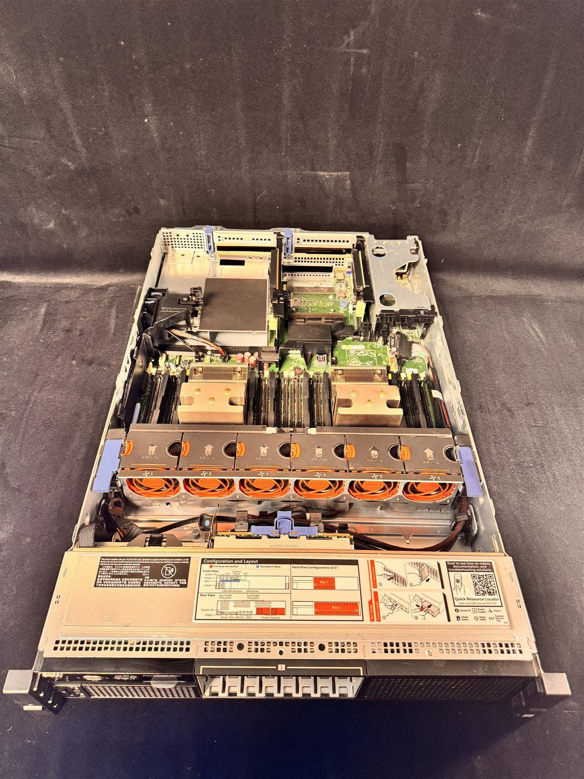 DELL POWEREDGE R730 8SFF 1x 6 CORE E5-2609V3 1.9GHz 2x PSU H730 NO RAM NO HDD