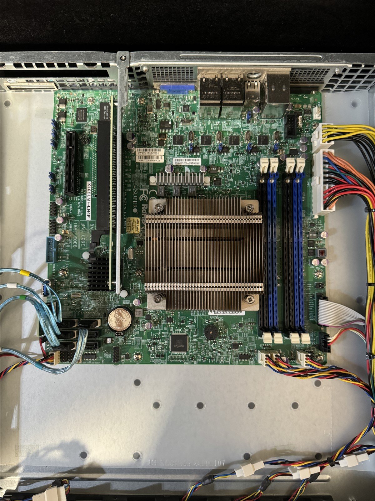 CSE-815 SUPERMICRO 1U 4LFF SERVER 1x 4C E3-1271V3 3.6GHz 24GB RAM X10SLM+-LN4F