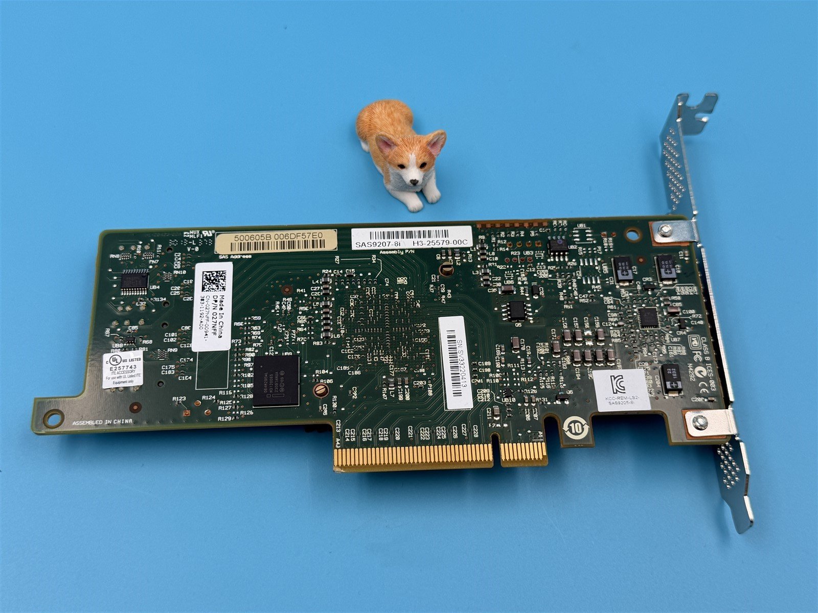 27NFF Dell LSI 9207-8i 6Gbps SAS PCIe 3.0 HBA P20 IT Mode ZFS TrueNAS UNRAID FH