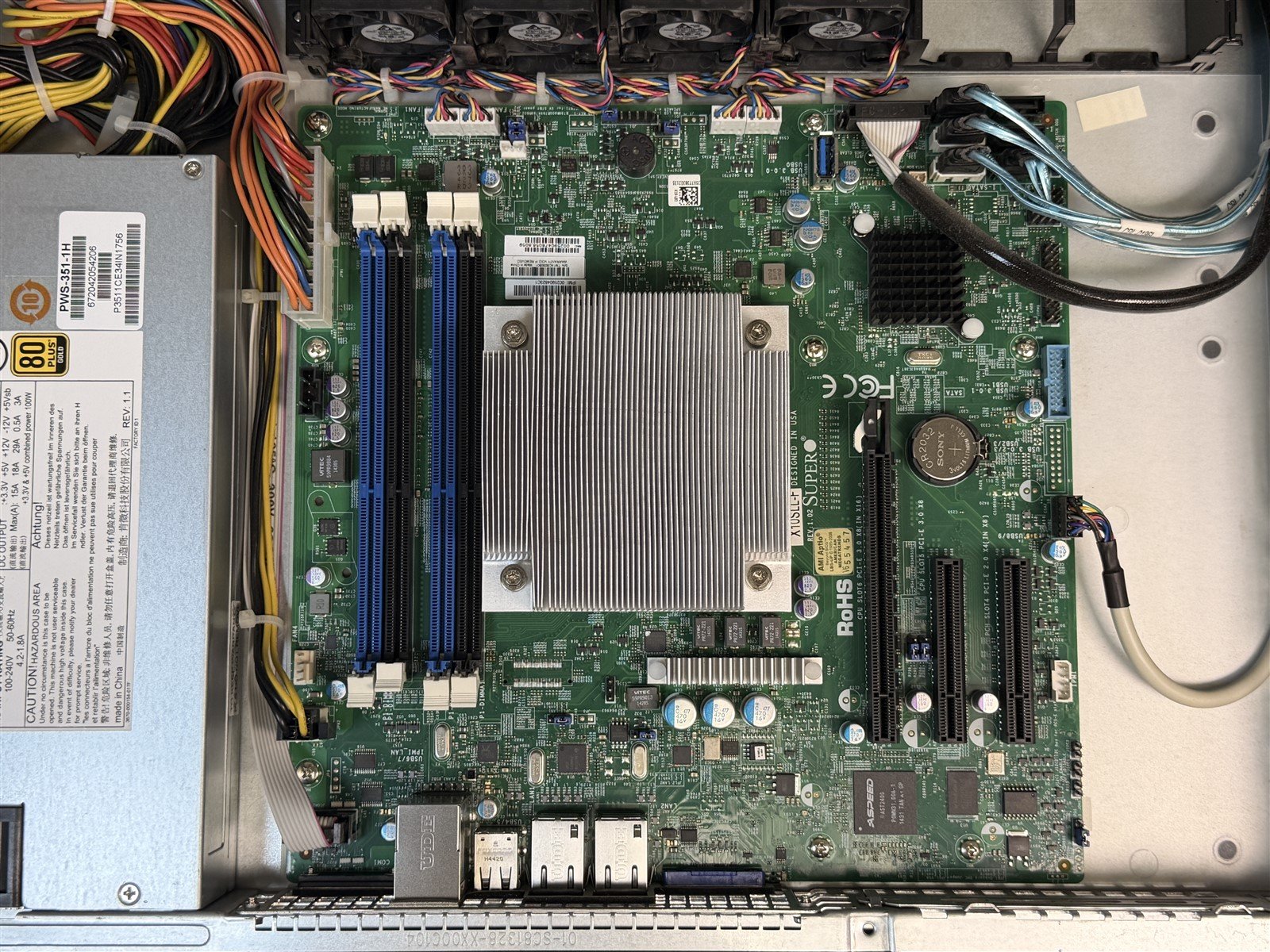 Supermicro CSE-813M 1U 4LFF Server X10SLL-F E3-1230V3 3.3GHz 4GB RAM No HDD