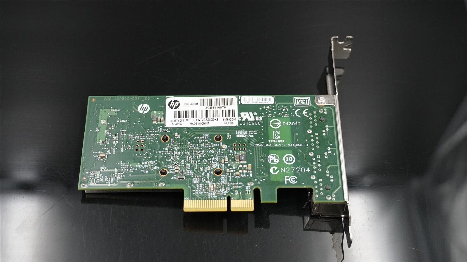 649871-001 647592-001 HP 331T Quad Port PCI-E Server Adapter W/ HIGH PROFILE