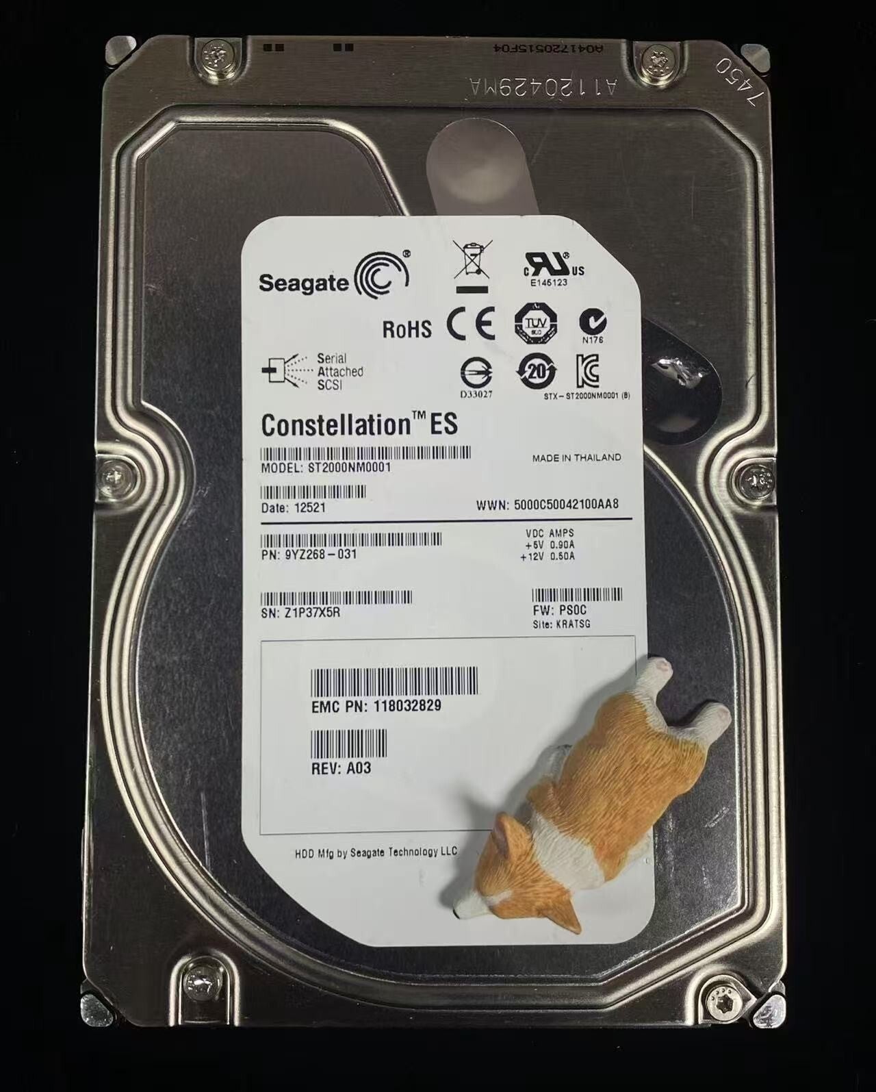 ST2000NM0001 SEAGATE 2TB 7.2K 6G SAS 3.5" LFF CONSTELLATION ES HDD