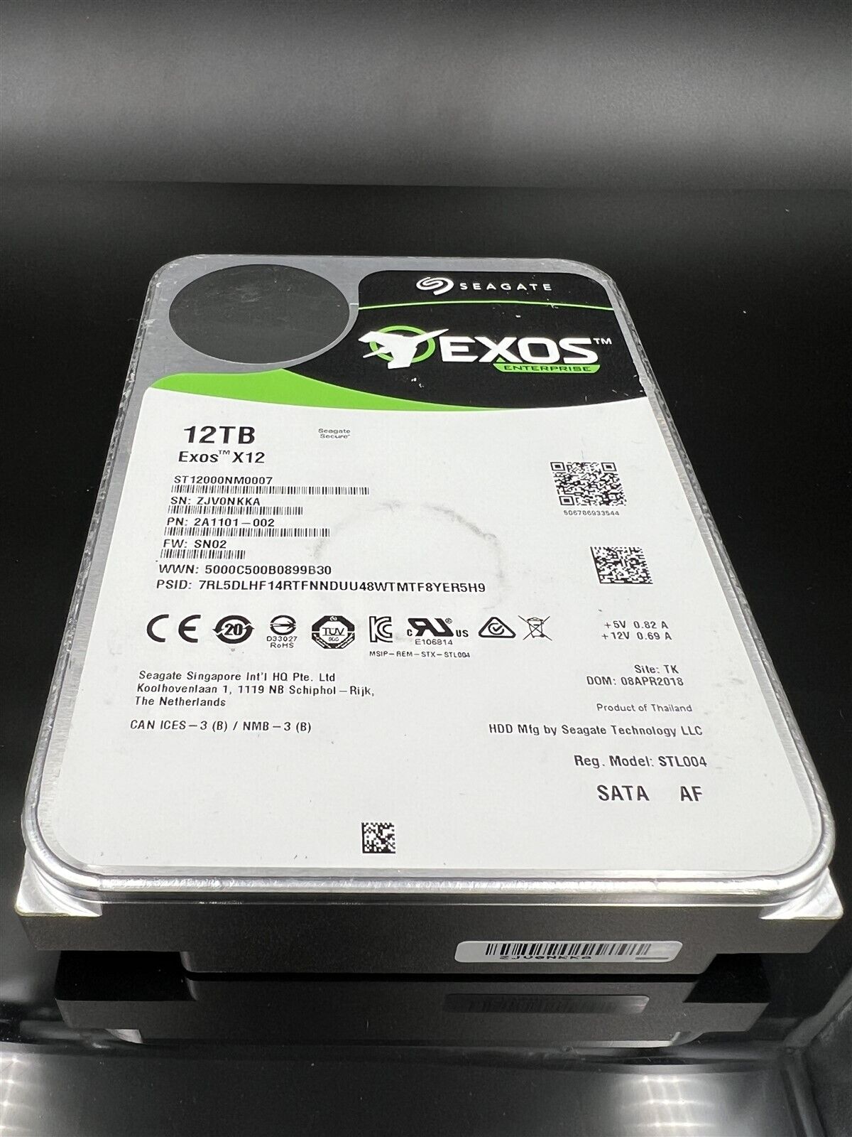 ST12000NM0007 SEAGATE EXOS X12 12TB 72K 6GbS 35 SATAIII ENTERPRISE HDD