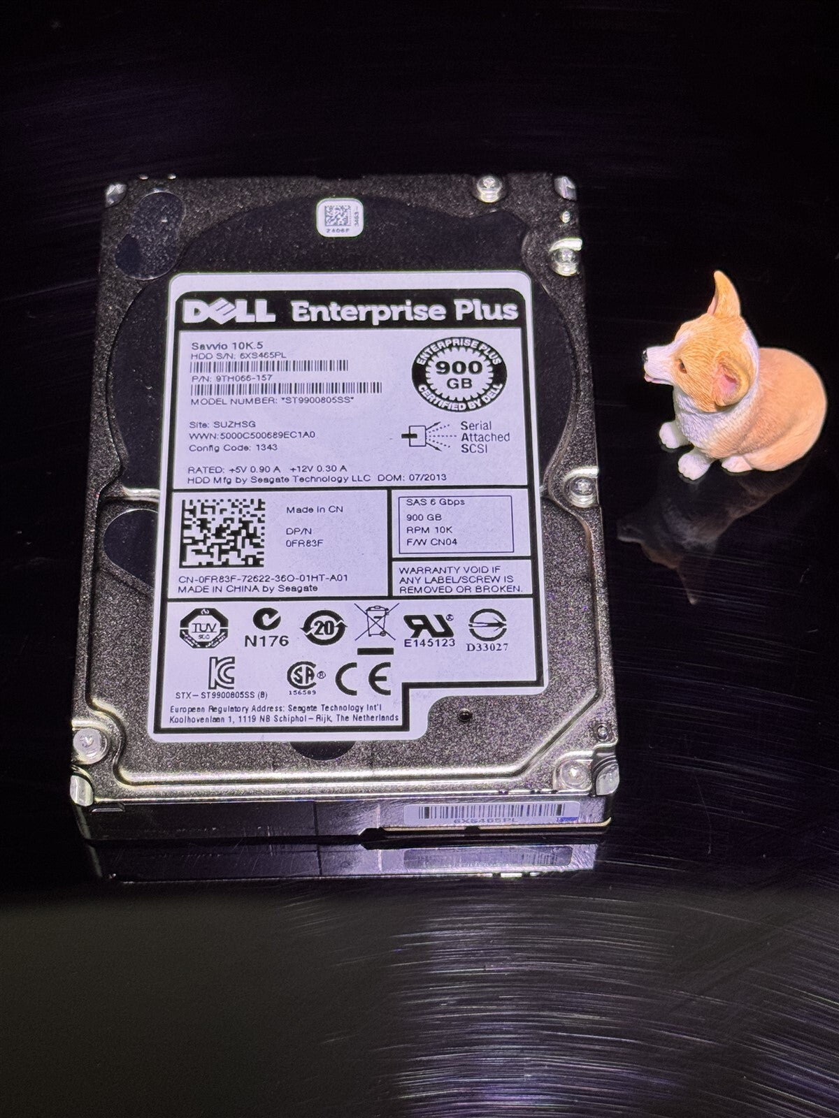 FR83F DELL 900GB 10K 2.5" 6Gbps SAS SFF HDD ST9900805SS FOR R620 R720 R820 T420