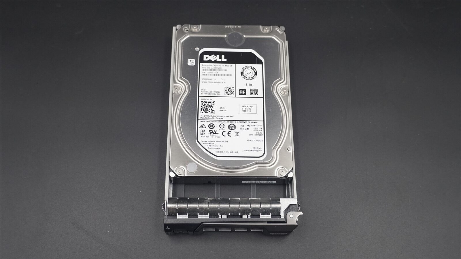 DELL YXTWT 0YXTWT SEAGATE ST6000NM0115 6TB SATA 6Gbps RPM 7.2K 3.5" HARD DRIVE