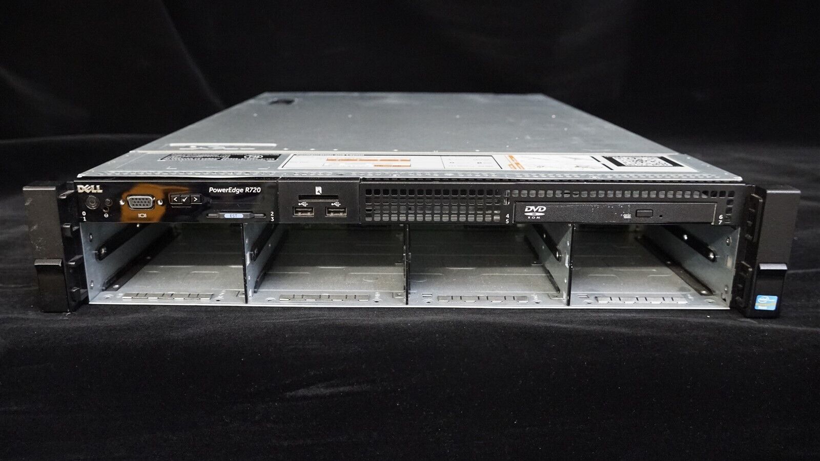 DELL POWEREDGE R720 8LFF 2x 8 CORE E5-2670 2.6GHz 64GB RAM H710 NO HDD