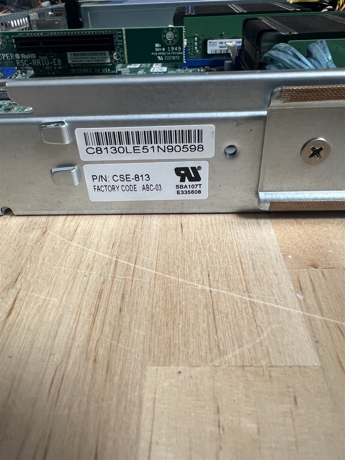 CSE-813 SYS-6018R-TD SUPERMICRO 1U SERVER X10DRD-L 2x 10 CORE E5-2630LV4 1.8G