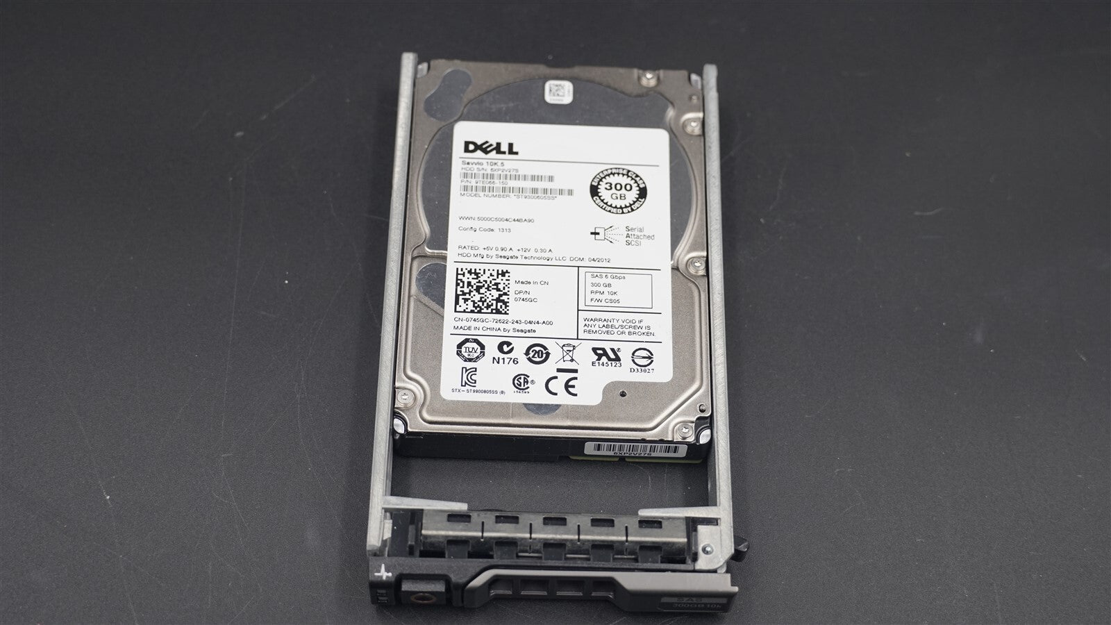 DELL 0745GC 745GC ST9300605SS 9TE066-150 300GB 10K 6Gb/S 2.5" SAS HARD DRIVE