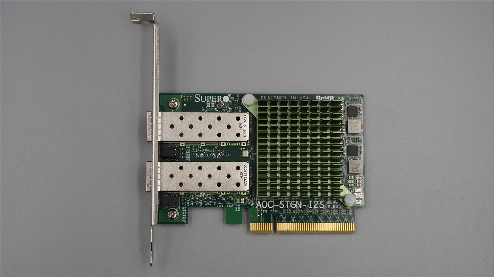 AOC-STGN-I2S R2.0 SUPERMICRO DUAL PROTS 10GBE ETHERNET ADAPTER X520 HIGH PROFLIE