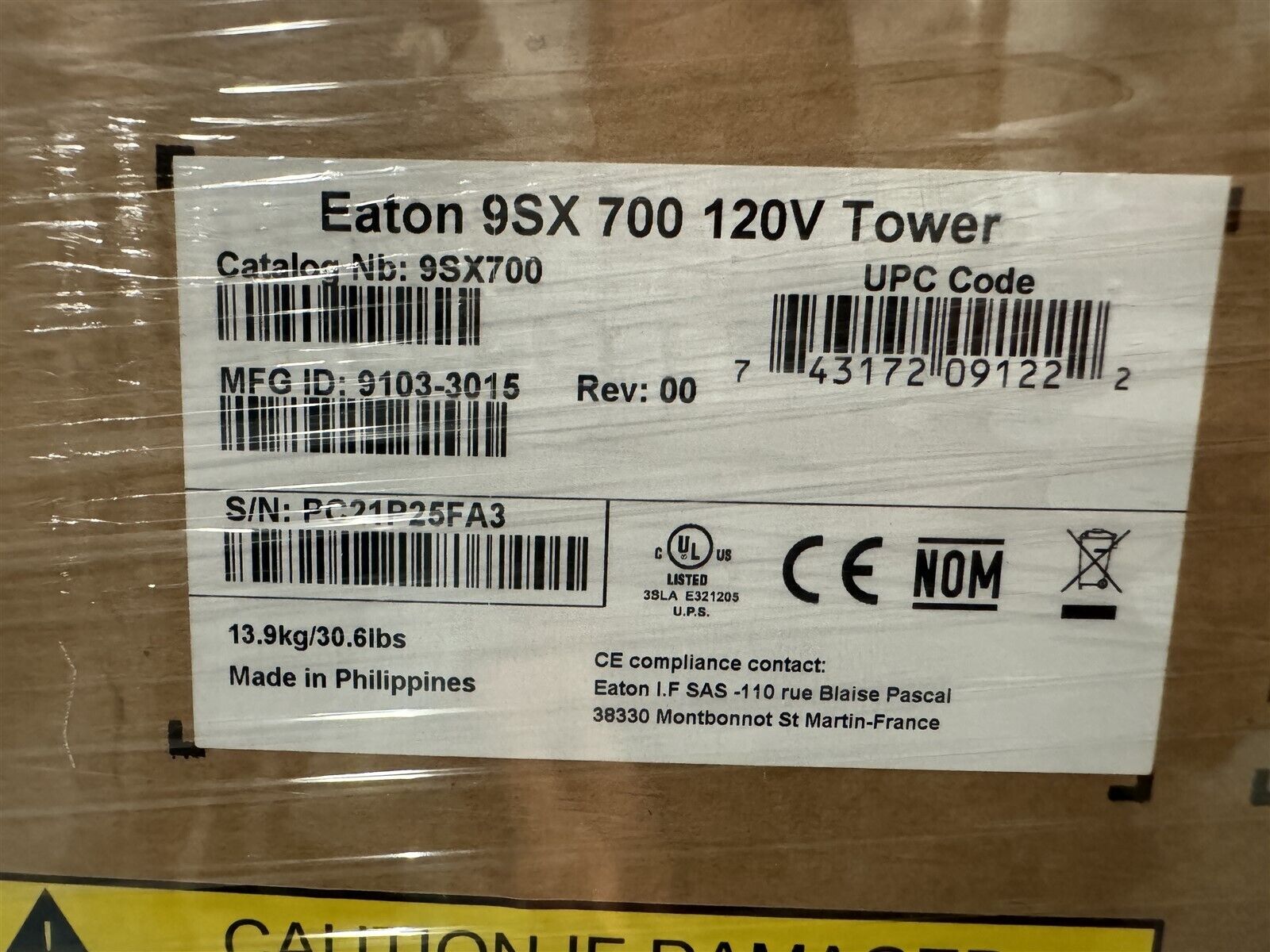 9SX700 EATON 9SX 700 120V TOWER NEW