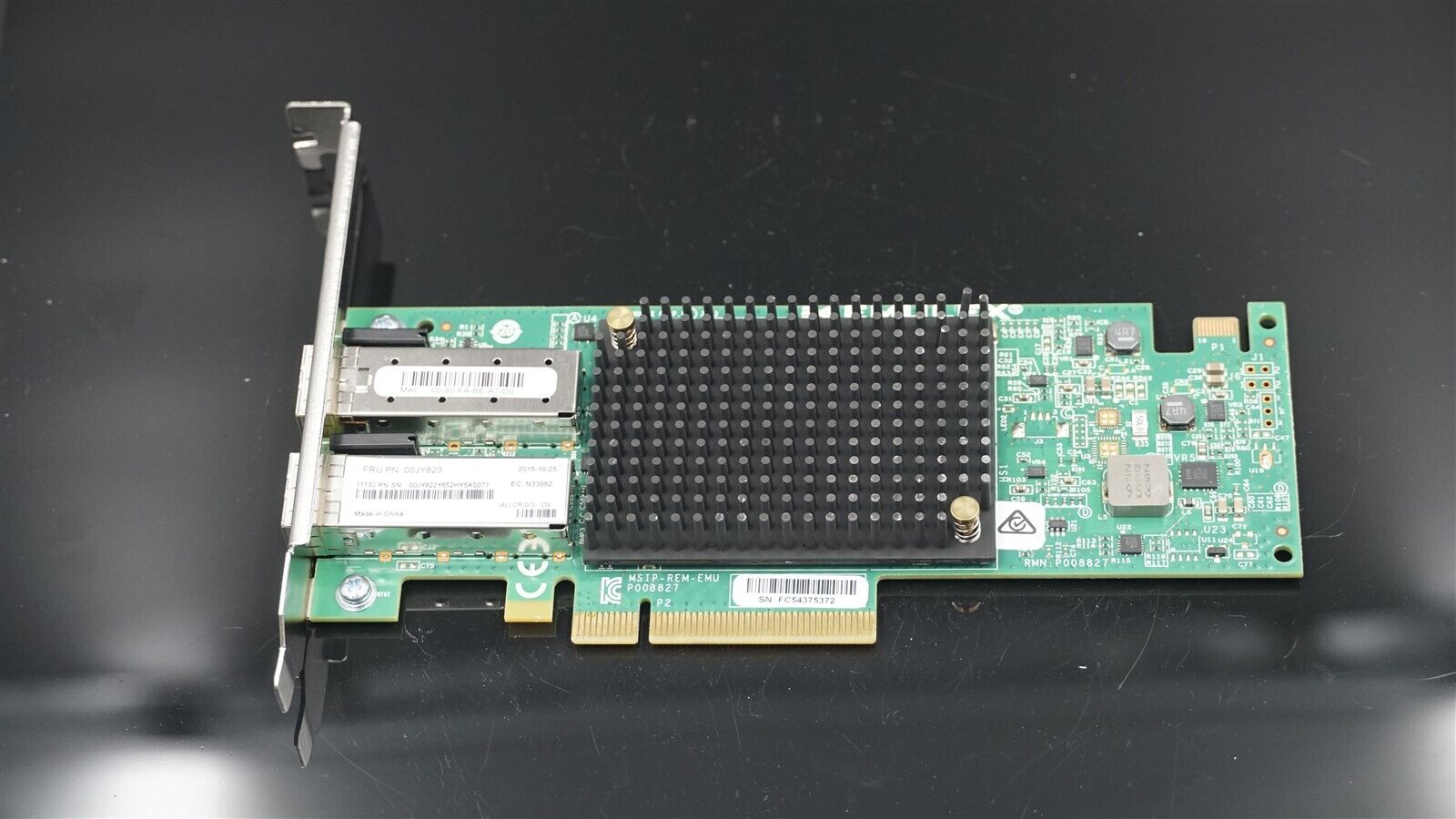 LENOVO 00JY823 EMULEX VFA5 2-PORT 10GB SFP+ PCI-E NETWORK ADAPTER CARD