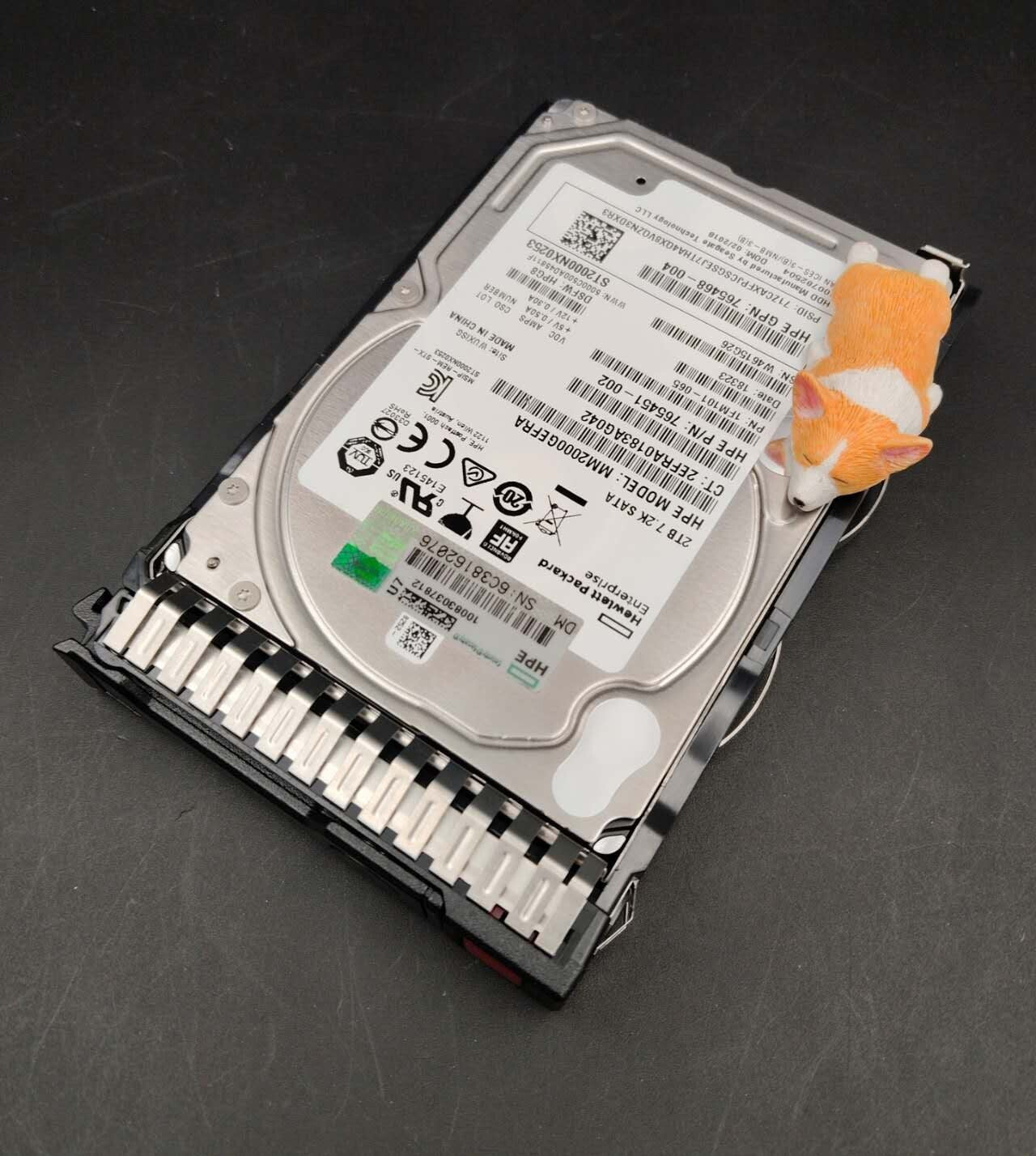 765869-001 765451-002 765468-004 HPE 2TB 7.2K 6G SATA 512E SC HDD ST2000NX0253