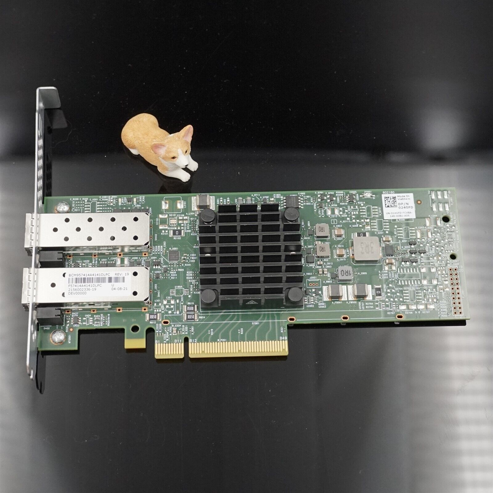 24GFD DELL BROADCOM 57414 DUAL PORT 25Gb SFP28 NETWORK ADAPTER HIGH PROFILE