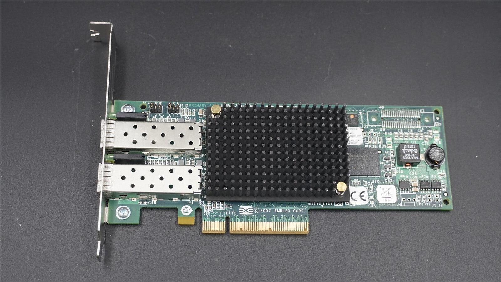 HP EMULEX 697890-001 LPE12002 2-PORT 8GB CHANNEL PCIE HBA AJ763 HIGH PROFILE