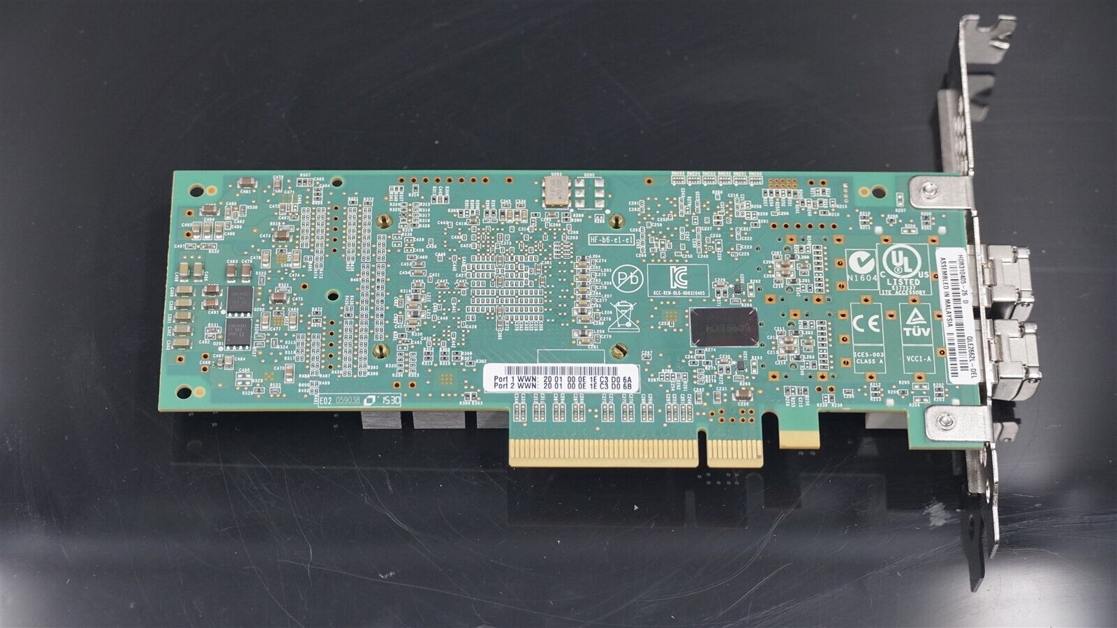 DELL 09J1RG 9J1RG QLE2662-DEL DUAL PORT 16GB FIBRE CHANNEL PCI-E HBA ADAPTER