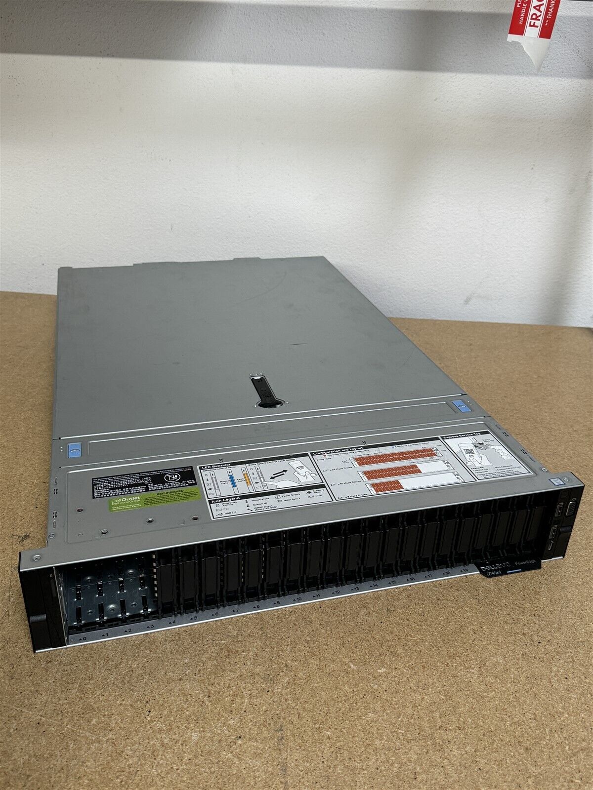 DELL POWEREDGE R740XD 24SFF 2x 8C SILVER 4110 2.1GHz 128GB RAM H730P NO HDD