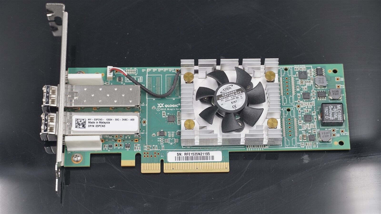 DELL 09J1RG 9J1RG QLE2662-DEL DUAL PORT 16GB FIBRE CHANNEL PCI-E HBA ADAPTER