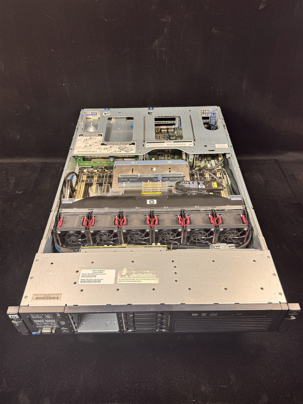 HP Proliant DL380 G7 SERVER 2x QUAD CORE X5570 2.93GHz 16GB RAM NO HDD