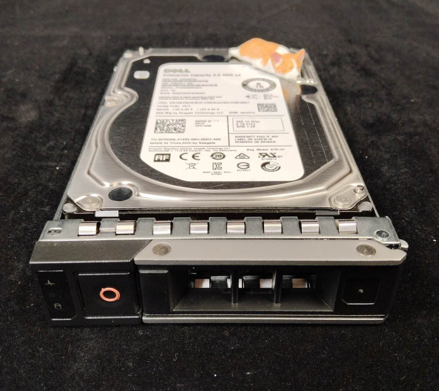 PRNR6 DELL ST6000NM0034 6TB 7.2K 12G 512E SAS 3.5" HDD FOR DELL R640 R740 R740XD