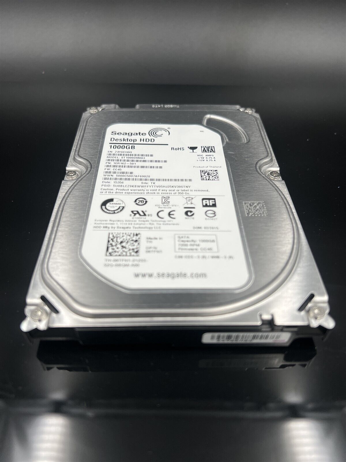 ST1000DM003 SEAGATE BARRACUDA 1TB SATA III 72K 35 HARD DRIVE PC DESKTOP