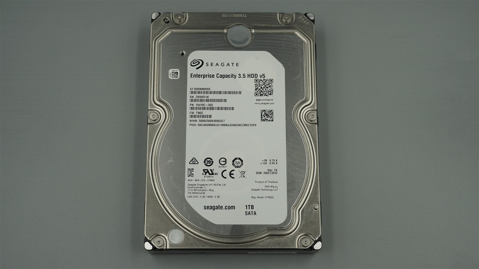 ST1000NM0055 SEAGATE ENTERPRISE CAPACITY 1V410C-002 1TB 3.5" SATA HARD DRIVE