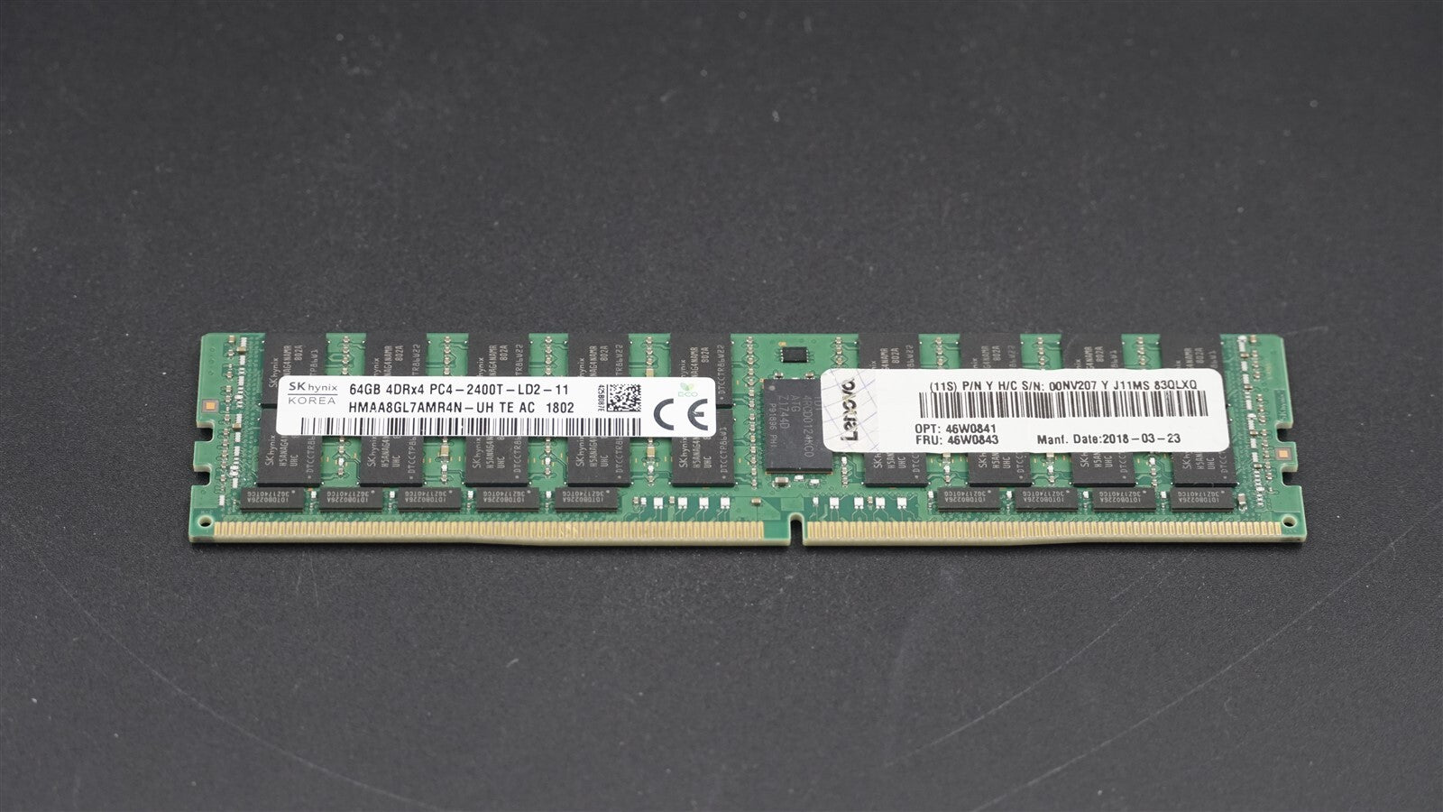 HMAA8GL7AMR4N-UH HYNIX 64GB 4DRx4 PC4-19200 DDR4 2400MHz SERVER MEMORY